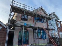 Commercial house rendering project 1 - RapidRend rendering services Essex Hertfordshire North London